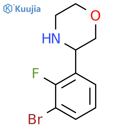 3-(3-BROMO-2-FLUOROPHENYL)MORPHOLINE structure