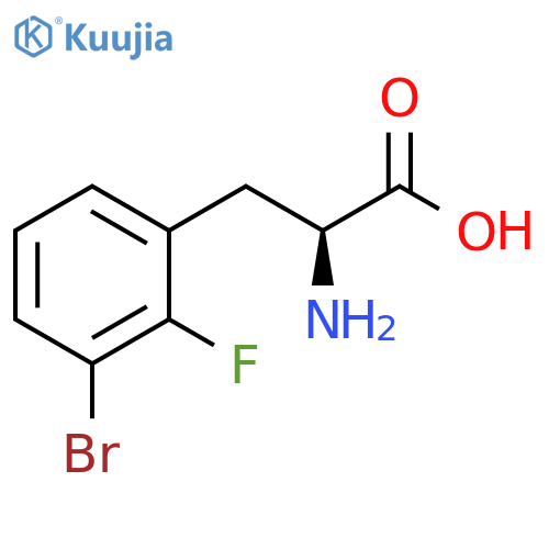 2-amino-3-(3-bromo-2-fluorophenyl)propanoic acid structure