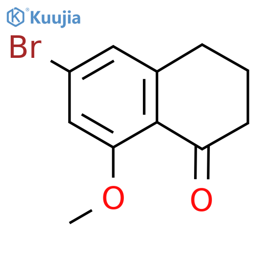 1(2H)-Naphthalenone, 6-bromo-3,4-dihydro-8-methoxy- structure