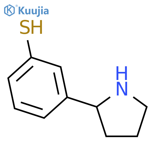 2-(3-Thiophenol)pyrrolidine structure