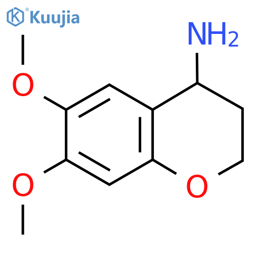 6,7-DIMETHOXYCHROMANE-4-YLAMINE structure
