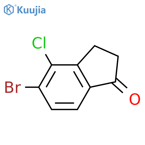 5-Bromo-4-chloro-2,3-dihydro-1H-inden-1-one structure