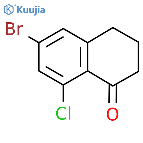 6-Bromo-8-chloro-3,4-dihydronaphthalen-1(2H)-one structure