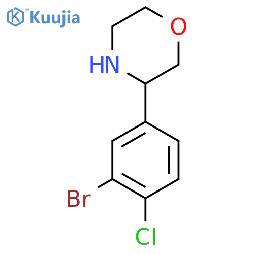3-(3-bromo-4-chlorophenyl)morpholine structure