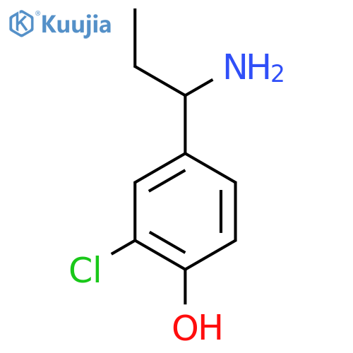 4-(1-AMINOPROPYL)-2-CHLOROPHENOL structure