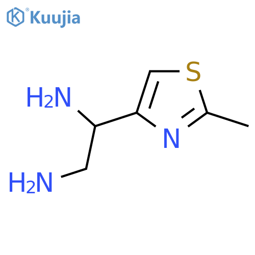 1-(2-methyl-1,3-thiazol-4-yl)ethane-1,2-diamine structure