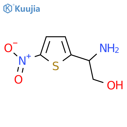 2-amino-2-(5-nitrothiophen-2-yl)ethan-1-ol structure