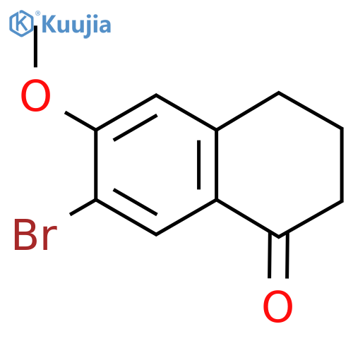 7-Bromo-6-methoxy-1,2,3,4-tetrahydronaphthalen-1-one structure