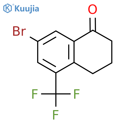 7-Bromo-5-(trifluoromethyl)-3,4-dihydronaphthalen-1(2H)-one structure