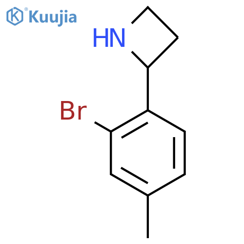 2-(2-bromo-4-methylphenyl)azetidine structure