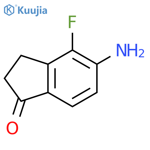1H-Inden-1-one, 5-amino-4-fluoro-2,3-dihydro- structure