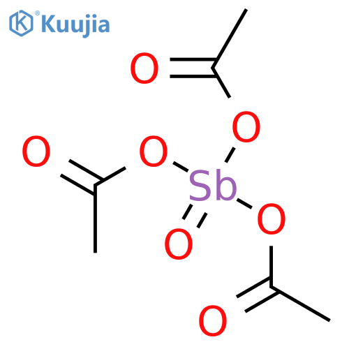 Acetic acid,1,1',1''-(oxidostibylidyne) ester structure