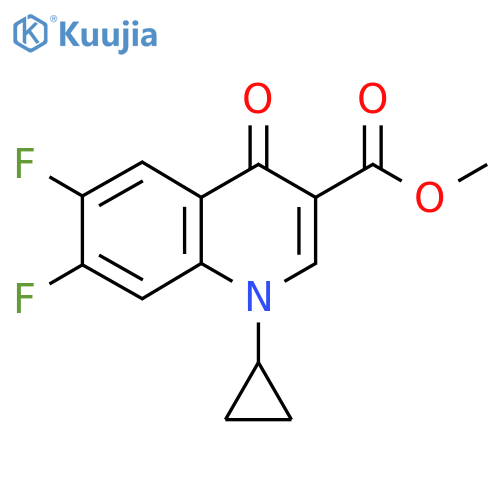Methyl 1-cyclopropyl-6,7-difluoro-4-oxo-1,4-dihydroquinoline-3-carboxylate structure