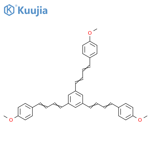 Benzene, 1,3,5-tris[4-(4-methoxyphenyl)-1,3-butadienyl]- structure