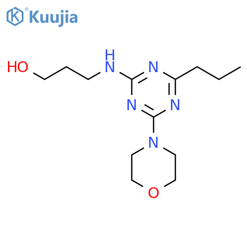 1-Propanol,3-[[4-(4-morpholinyl)-6-propyl-1,3,5-triazin-2-yl]amino]- structure