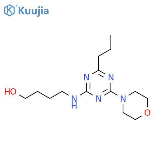 1-Butanol,4-[[4-(4-morpholinyl)-6-propyl-1,3,5-triazin-2-yl]amino]- structure