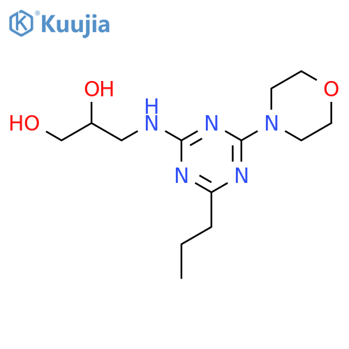 1,2-Propanediol,3-[[4-(4-morpholinyl)-6-propyl-1,3,5-triazin-2-yl]amino]- structure