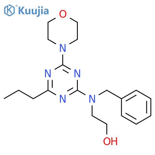 Ethanol,2-[[4-(4-morpholinyl)-6-propyl-1,3,5-triazin-2-yl](phenylmethyl)amino]- structure