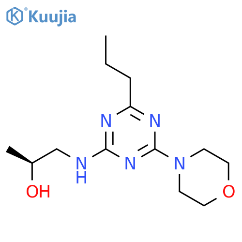 2-Propanol,1-[[4-(4-morpholinyl)-6-propyl-1,3,5-triazin-2-yl]amino]-, (S)- (9CI) structure