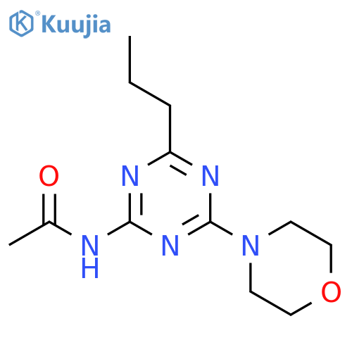 Acetamide,N-[4-(4-morpholinyl)-6-propyl-1,3,5-triazin-2-yl]- structure