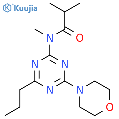 Propanamide,N,2-dimethyl-N-[4-(4-morpholinyl)-6-propyl-1,3,5-triazin-2-yl]- structure