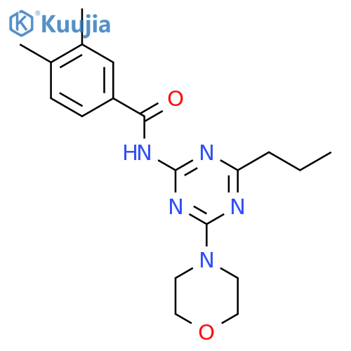 Benzamide,3,4-dimethyl-N-[4-(4-morpholinyl)-6-propyl-1,3,5-triazin-2-yl]- structure