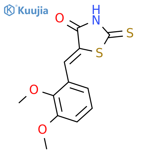 4-Thiazolidinone, 5-[(2,3-dimethoxyphenyl)methylene]-2-thioxo- structure