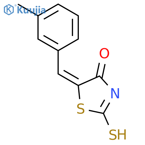(5E)-2-Mercapto-5-(3-methylbenzylidene)-1,3-thiazol-4(5H)-one structure