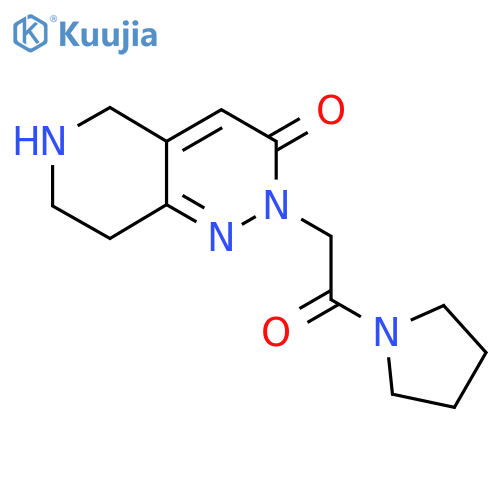 2-[2-Oxo-2-(pyrrolidin-1-yl)ethyl]-2H,3H,5H,6H,7H,8H-pyrido[4,3-c]pyridazin-3-one structure