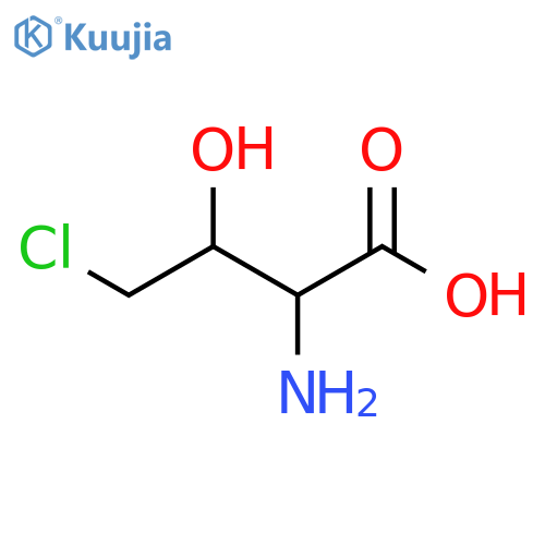 2-Amino-4-chloro-3-hydroxybutanoic acid structure