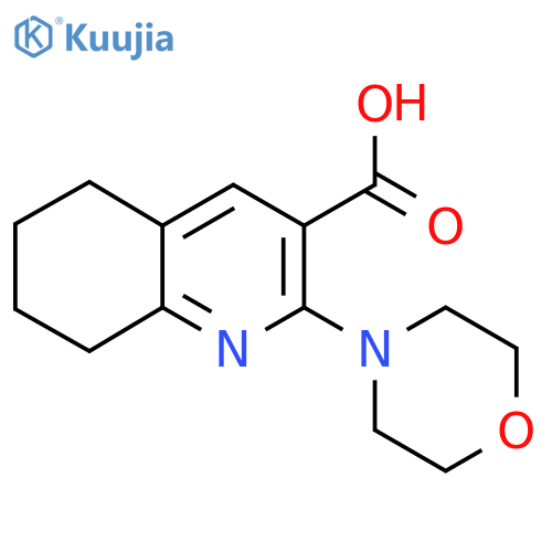 2-(morpholin-4-yl)-5,6,7,8-tetrahydroquinoline-3-carboxylic acid structure