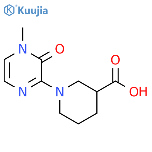 1-(4-methyl-3-oxo-3,4-dihydropyrazin-2-yl)piperidine-3-carboxylic acid structure