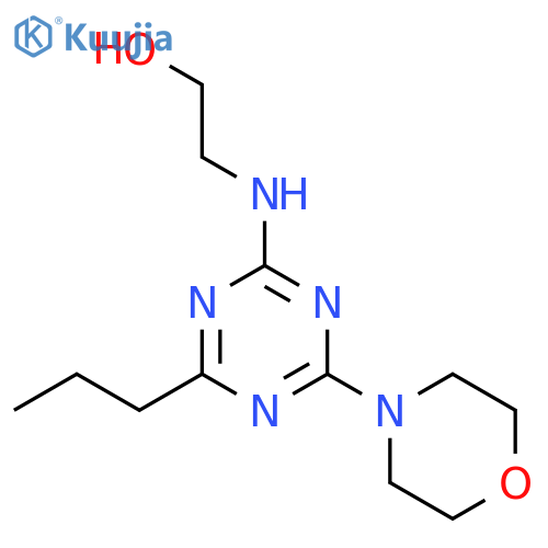 Ethanol,2-[[4-(4-morpholinyl)-6-propyl-1,3,5-triazin-2-yl]amino]- structure