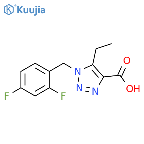 1-(2,4-difluorobenzyl)-5-ethyl-1H-1,2,3-triazole-4-carboxylic acid structure