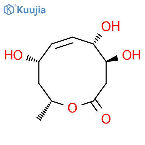2H-Oxecin-2-one,3,4,5,8,9,10-hexahydro-4,5,8-trihydroxy-10-methyl-, (4S,5S,6E,8S,10R)- structure
