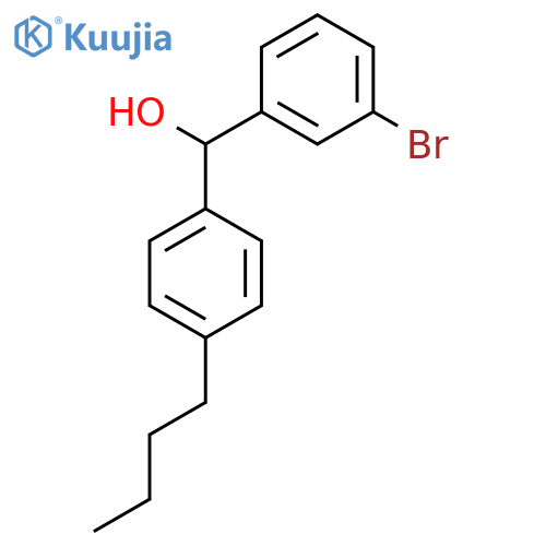(3-bromophenyl)-(4-butylphenyl)methanol structure