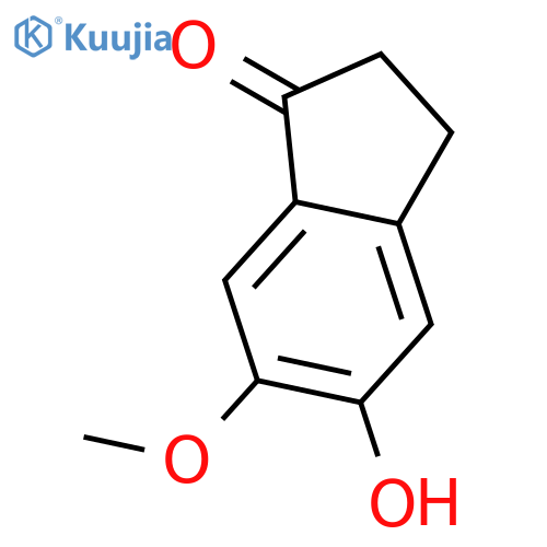 5-Hydroxy-6-methoxy-1-indanone structure