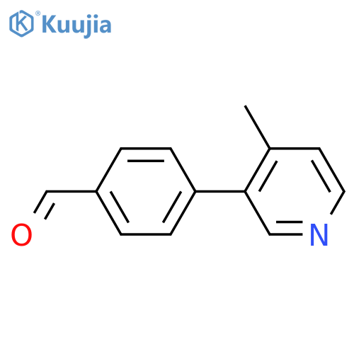 Benzaldehyde,4-(1,6-dihydro-6-oxo-3-pyridinyl)- structure
