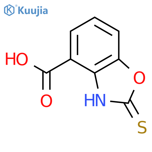 2-Mercaptobenzo[D]oxazole-4-carboxylic acid structure