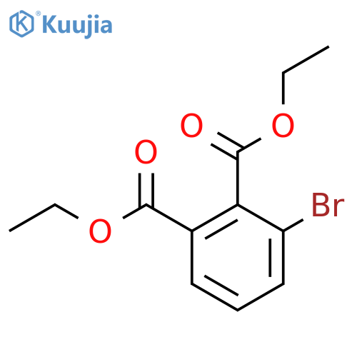 1,2-Benzenedicarboxylicacid, 3-bromo-, 1,2-diethyl ester structure