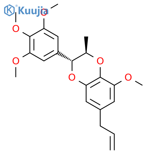 1,4-Benzodioxin,2,3-dihydro-5-methoxy-2-(7-methoxy-1,3-benzodioxol-5-yl)-3-methyl-7-(2-propen-1-yl)-,(2S,3S)- structure