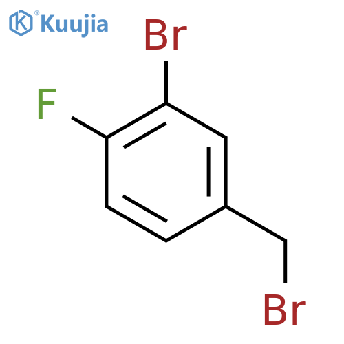 1-bromo-4-(bromomethyl)-2-fluorobenzene structure