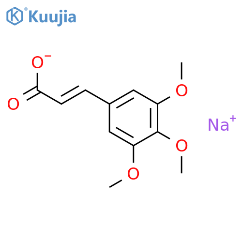 Sodium 3-(3,4,5-trimethoxyphenyl)prop-2-enoate structure