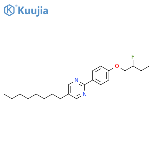 Pyrimidine, 2-[4-(2-fluorobutoxy)phenyl]-5-octyl- structure