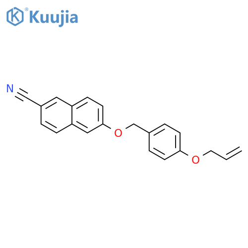 2-Naphthalenecarbonitrile, 6-[[4-(2-propenyloxy)phenyl]methoxy]- structure