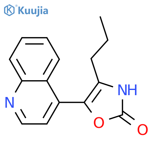 2(3H)-Oxazolone,4-propyl-5-(4-quinolinyl)- structure