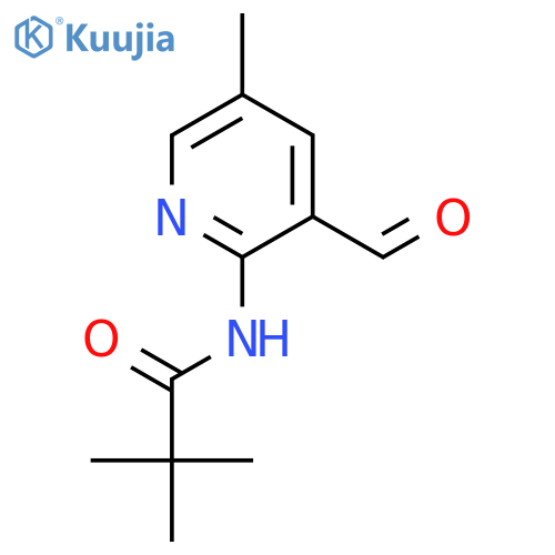 N-(3-Formyl-5-methylpyridin-2-yl)pivalamide structure