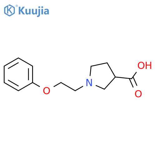 1-(2-phenoxyethyl)pyrrolidine-3-carboxylic acid structure