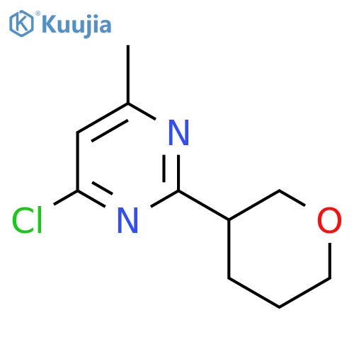 4-Chloro-6-methyl-2-(oxan-3-yl)pyrimidine structure