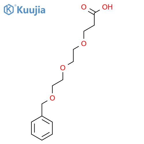 Benzyl-PEG3-acid structure